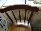 Vintage Solid Wood 27  Seat Height Full Back Bar Stool