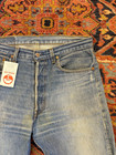Vintage Levis 501 Jeans 34x32 Hemmed Blue 90s Denim Made In Usa 