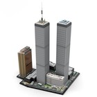 1 800 Scale Architecture 7121 Bricks World Trade Center Complex Moc-177998