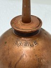 Vtg Eagle Thumb Press 7 25  Oil Can 4  Dia  Base Usa - Vg