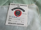 Portugal Embroidered Handkerchief Ivory Color Madeira Cotton New Old Stock