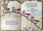 Unused Birthday Yum Yums Roller Coaster Activity Play Vtg Greeting Card 1980s