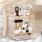 Bathroom Countertop Organizer With Drawer  2-tier Bathroom Organizers And 