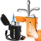 Usb Electric Lighter Dual Arc Cigarette Plasma Rechargeable Windproof Flameless