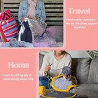 Ergonomic Crochet Kit For Adults   Seniors - 1set W hooks  Yarn  Storage Bag