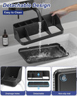Bathroom Counter Organizer And Storage  7 Slots Detachable Toothbrush Holders Fo