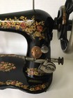 Antique Singer Vs2 27-1 Fiddle Base Sewing Machine Head Amazing Floral Decals 