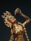 12  Old Antique Tibet Tibetan Buddhism Temple Bronze Gilt Dakini Buddha Statue