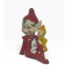 Vintage Wales Japan Ceramic Pixie Elf Family Figurine Christmas Rare Holiday 5 