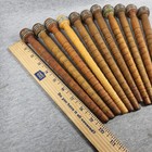 Lot  11  Vintage Antique Wooden Spools Textile Mill Thread Bobbin Spindle 10 