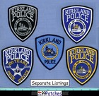 Kirkland   Swat  subdued  Washington Police Patch Sailboat Gazebo Wharf 2d
