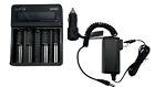 Efest Luc V4 4 Bank Li-ion Battery Charger W  Car Adapter - Open Box