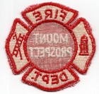 Patch Mount Prospect  cook County  Il C1970 Fire Department Red White 3 5 