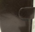 Vintage Danier Italian Leather Tall Passport Travel Organizer Wallet Brown