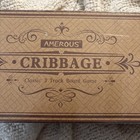 Amerous Wooden Cribbage Board Game Set With Magnetic Lock Metal Pegs