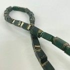 Rare Pressed Venetian Trade Beads Rare Green 32inch