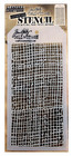 Tim Holtz Stampers Anonymous Stencils Burlap String Thread   Bubble Dot Template