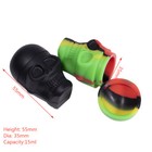 15ml Nonstick Skull Silicone Container Jar Box Mixed Color