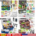 Fishing Tackle Box Fishing Lures Kit Contains Pliers Crankbait Hooks Accessories