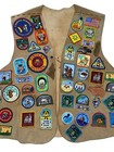 Leather Ymca Vest W  Patches Mens L xl