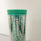 Rare Starbucks Holiday 2019  black Friday  16oz Green Foil Tumbler