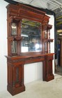 Late 19th Century Victorian Mahogany Fireplace Mantel