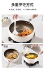 German-crafted Titanium-ceramic Non-stick Wok Deep-bellied  28cm                                             
