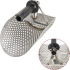 Stainless Steel Beach Sand Scoop Manual Gold Hunting Tool Finding Metal Detector