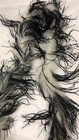 27g Marabou Boa With Ostrich Feather Accent Two Tone Boas 2 Yards 6 Feet