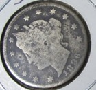 Key Date  1886 Liberty V Nickel   v g  Detail    full V  And Letering  