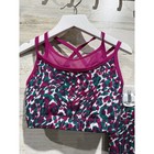 Bcg Activewear Set Girls 7 Purple Leopard Print Athletic Core