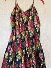 Victoria s Secret Vintage Gold Label 90   s Floral 100  Silk Slip Dress Petite S
