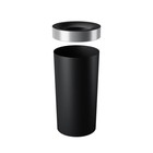 Umbra 16 5gal Vento Can Black nickel  Indoor Polypropylene Trash Can  Open