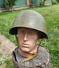 Original Military Helmet Ssh 40 Steel Ww2 Soviet Army Rkka Wwii Russian 1948 Lmz