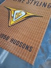 Vintage 1956 Hudson Dealership Bamboo Banner Hornet Wasp V Line Styling Rare 