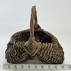 Vintage Willow Buttocks Egg Gathering Basket Handwoven 9    Farmhouse Primitive