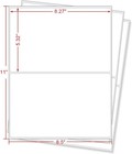 50-1000 Premium 8 5 x5 5  Shipping Labels Round Corner Half Sheet Self Adhesive