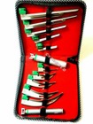 Set Of 10 Fiber Optic Mac   Miller Laryngoscope Blade 2 Handle Intubaton Kit