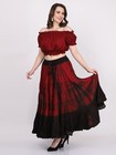 Cotton Gypsy 25 Yard Skirt 4 Tier Skirt Tribal Fusion Belly Dance