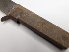 Vtg Primitive Heavy Duty Butcher Cleaver Knife Farm Tool Wood Handle Antique
