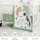3 Piece Baby Crib Bedding Set  Infant Nursery Bed Set Decor With Quilt   Fitt   