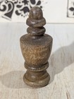 Antique Turned Wood Finial  Multi Layered  Reclaimed Salvage