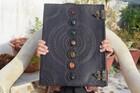 Seven Stone Leather Journal Handmade Extra Large Writing Notebook Large Sketch
