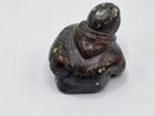 Vintage Inuit Soapstone Carving Man Figure Canada Eskimo Art Igloo Tag Signed