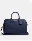 Nwt Coach Rowan Large Satchel Bag In Signature Canvas Cey74