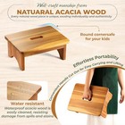 Wooden Step Stool  550-pound Wooden Side Step Stool