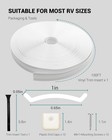 1  Rv Trim Molding Insert 100 Ft  Heavy Duty Vinyl Rubber Weather Strip White