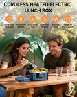 1 6l Cordless Electric Lunch Box Rechargeable Rapid Heated Lunch Box Food Warmer