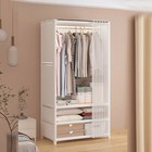 Modern Style Fabric Wardrobe Closet Storage Cabinet Large Multi Layer Organizer