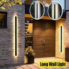 Long Strip Wall Light Sconce Exterior Modern Waterproof Outdoor Indoor Led Lamp